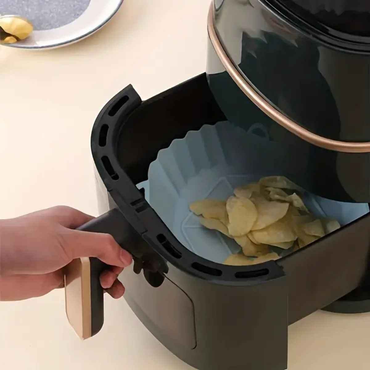 Reusable Air Fryer Silicone Po - đánh giá và giá Food Storage With Dividers