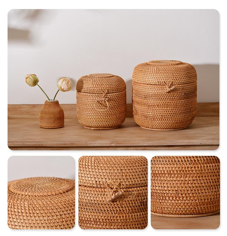 Handwoven Rattan Tea Storage B - đánh giá và giá Food Storage Oven Safe