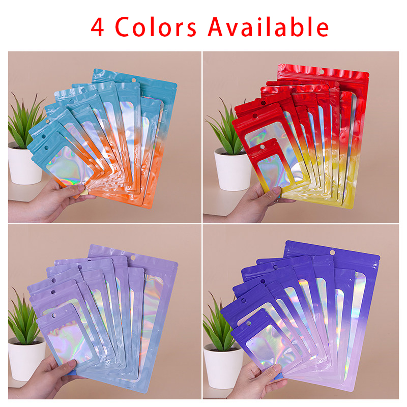 Holographic Color Square Zippe - đánh giá và giá Food Storage Bag