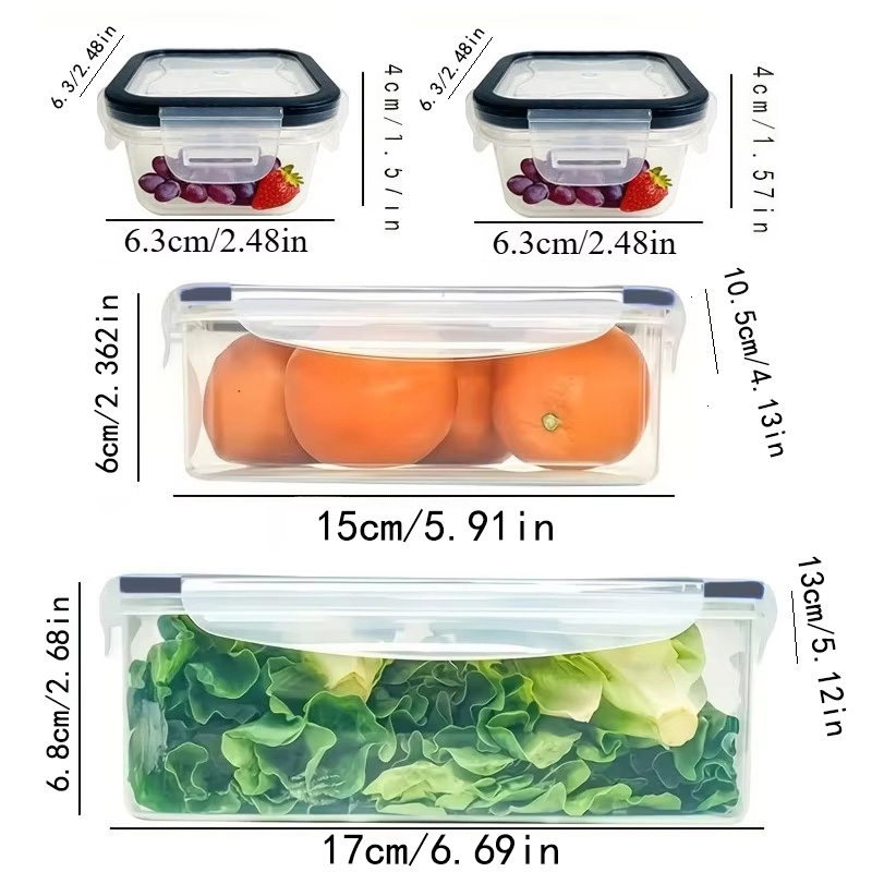 8Pcs Set Includes 4 Containers - đánh giá và giá Food Storage Oven Safe