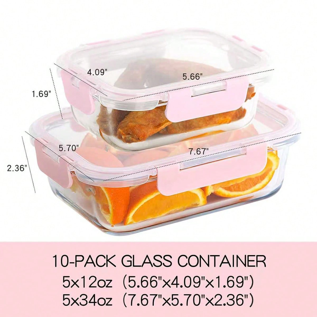 10 Pack Glass Meal Prep Contai - đánh giá và giá Food Storage Oven Safe