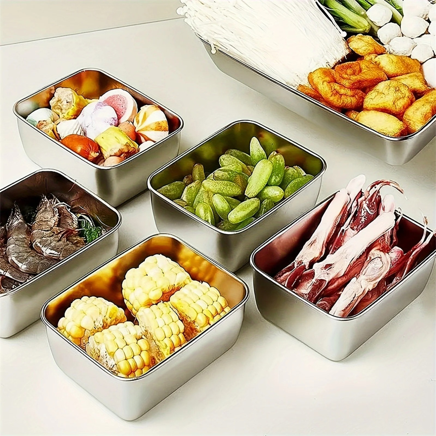 1/3/5pcs Stainless Steel Food  - đánh giá và giá Food Storage Oven Safe