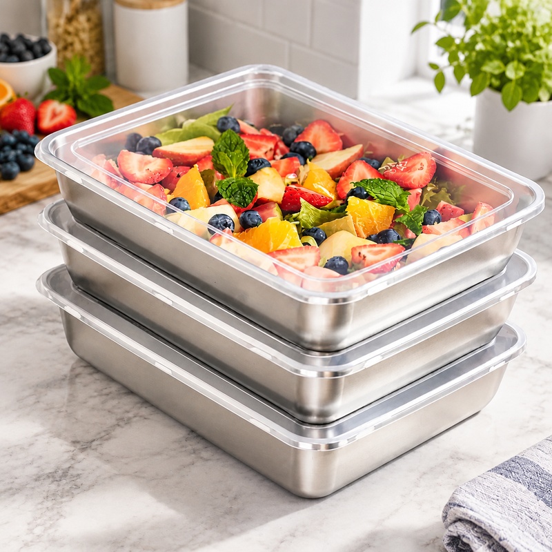 Triple Pack Stainless Steel Fo - đánh giá và giá Food Storage Meals